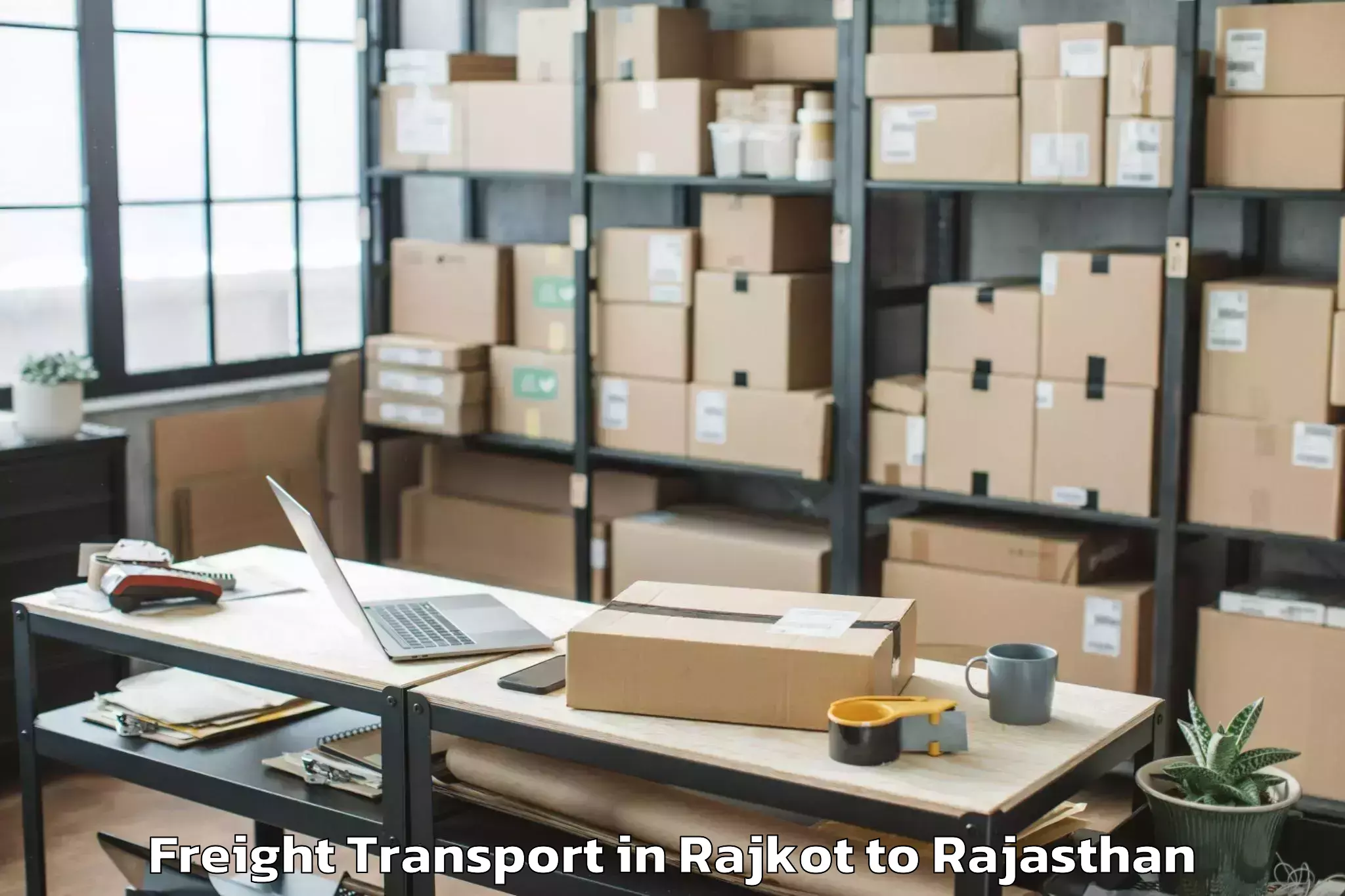 Affordable Rajkot to 7lc Freight Transport